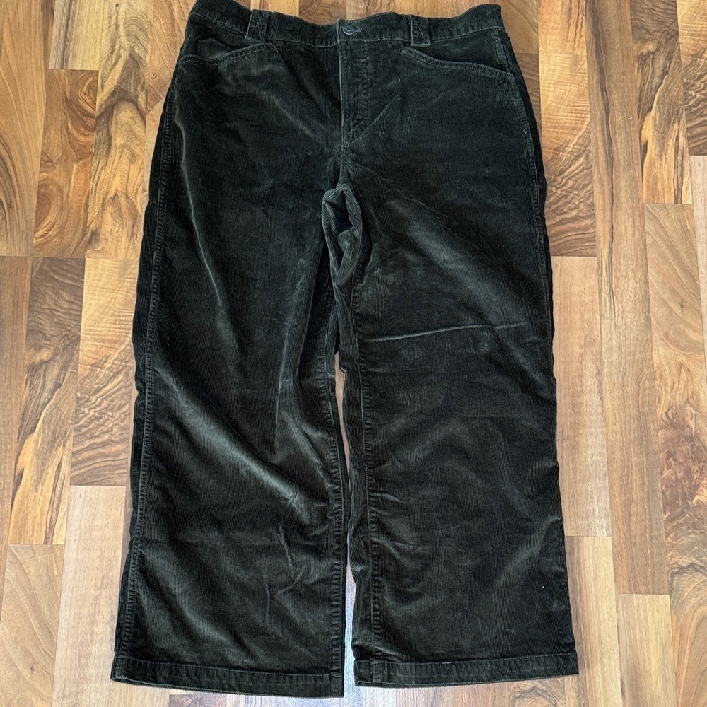 Madewell dark brown Corduroy Pants wide legged